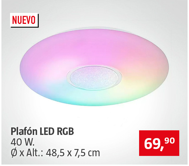 Plafón LED RGB