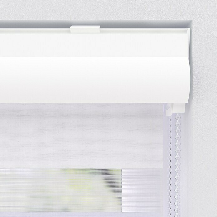 Expo Ambiente Doppelrollo mit Kassette (B x H: 80 x 130 cm, Weiß)