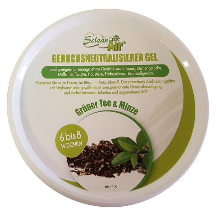 Geruchsneutralisierer Gel Sclean Air (Grüner Tee & Minze)