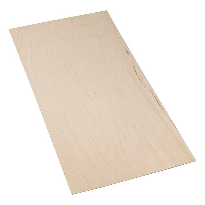 Sperrholzplatte Fixmaß (Buche, 1.200 x 600 x 10 mm)