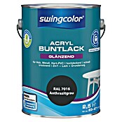 swingcolor Buntlack Acryl (Anthrazitgrau, 2,5 l, Glänzend)