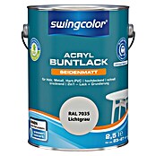swingcolor Buntlack Acryl (Lichtgrau, 2,5 l, Seidenmatt)