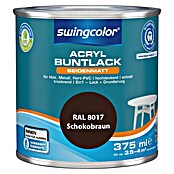 swingcolor Buntlack Acryl (Schokobraun, 375 ml, Seidenmatt)