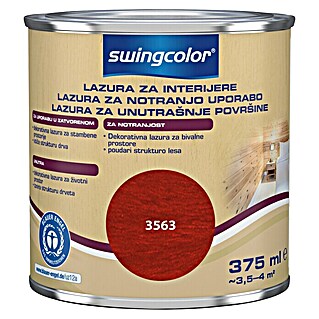 swingcolor Lazura za zaštitu drva (Crvene boje, 375 ml, Na bazi vode)