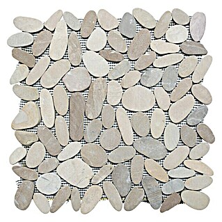 Mosaikfliese Kiesel Uni XKS IN10 (30,5 x 30,5 cm, Beige, Matt)