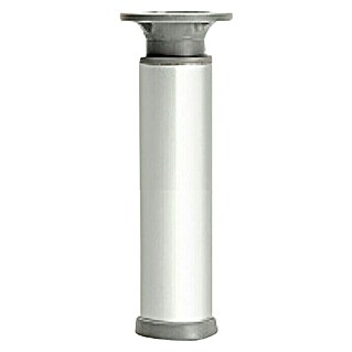Möbelfuß (100 - 130 mm, Durchmesser: 40 mm, Aluminium, Traglast: 150 kg)