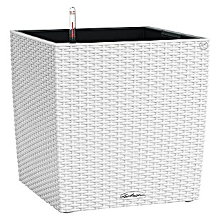 Lechuza Cottage Pflanzkübel eckig Cube (Außenmaß (L x B x H): 30 x 30 x 30 cm, Kunststoff, Weiß)