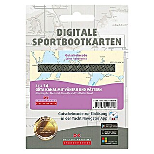 Digitale Sportbootkarte: Satz 14 - Götakanal mit Vänern und Vättern