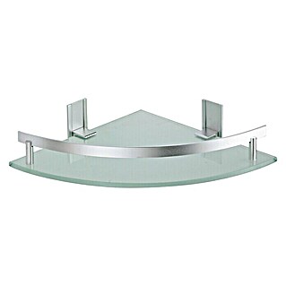 MSV Tabarca Estante para baño (Ancho: 24 cm, 1 estante, Aluminio, Acero inoxidable)