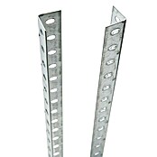 Perfil angular galvanizado (L x An x Al: 300 x 4 x 4 cm, Metal, Plateado)