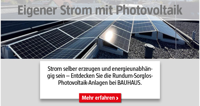 Energiesparen Photovoltaik