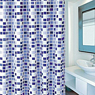 Venus Cortina de baño textil Mosaico (An x Al: 180 x 200 cm, Lila)