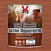V33 Barniz para madera Brillante Ultra Resistente (Sapelly, Brillante, 750 ml)