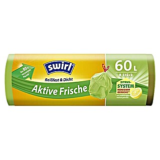 Swirl Müllbeutel Aktive Frische (60 l, 8 Stk., Grün)
