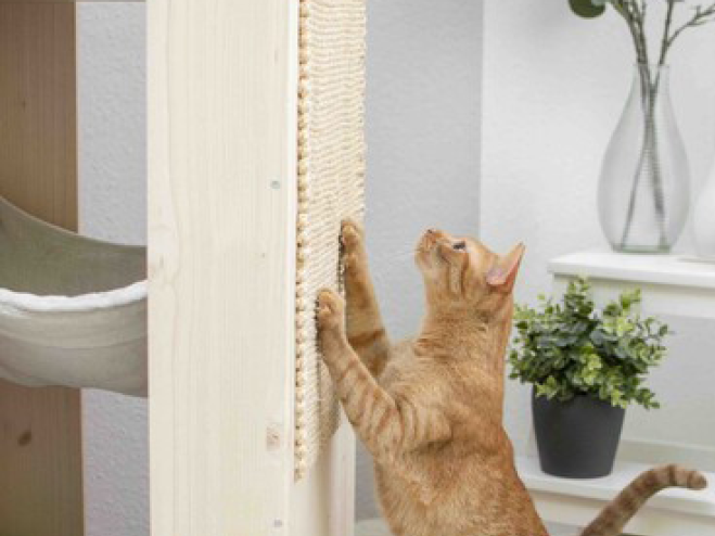DIY Katzen Kratztonne aus Naturmaterialien
