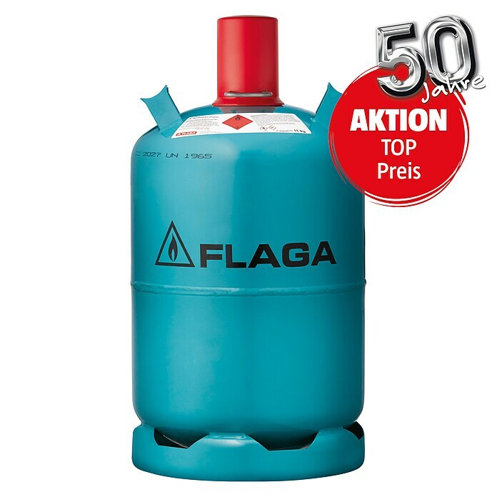 FLAGA Gasflasche (11 kg, Geeignet für: Grillgeräte)