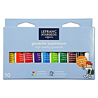 Lefranc & Bourgeois Gouachefarben-Set Kids-Box (10 Stk. x 10 ml, Tube)