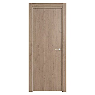 Pack puerta de interior vinílica Toronto (72,5 x 203 cm, Izquierda, Roble claro, Alveolar)