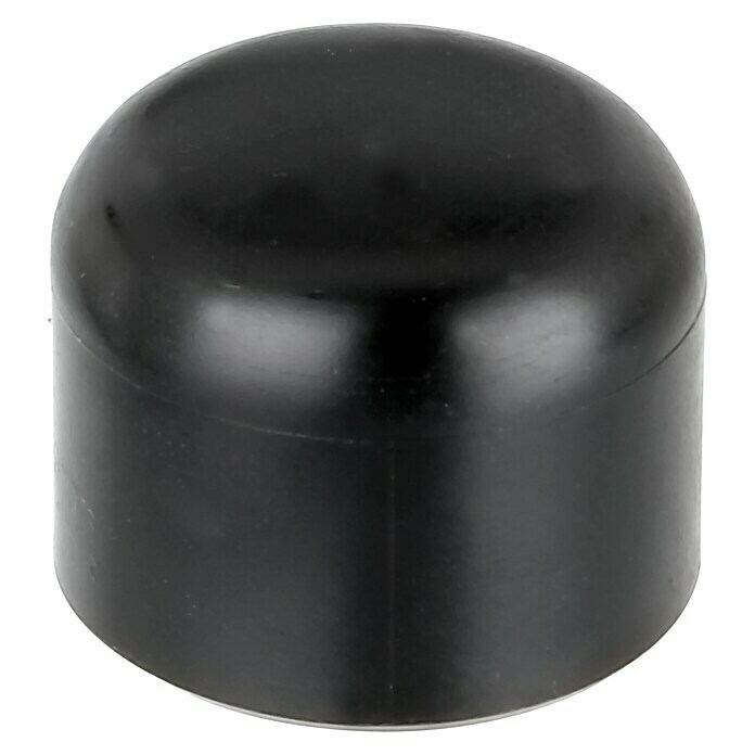 Zaunpfosten Rundpfosten Pfostenkappe rund schwarz für Durchmesser 34 mm 