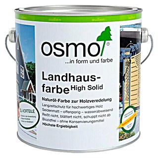 Osmo High Solid Landhausfarbe (Anthrazitgrau, 2,5 l, Seidenmatt, Naturölbasis)