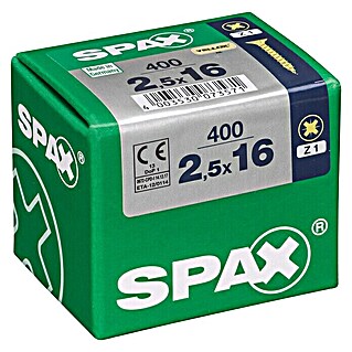 Spax Universele schroef (2,5 x 16 mm, Voldraad, 400 st.)