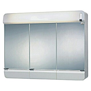 Sieper Spiegelschrank Alida (B x H: 68,3 x 54,5 cm, Mit Beleuchtung, Kunststoff, Weiß)