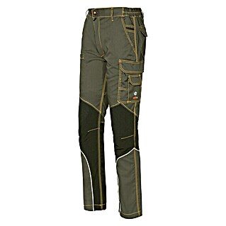 Industrial Starter Pantalones de trabajo Stretch Extreme (65% poliéster/32% algodón/3% spandex, Verde oscuro, XS)