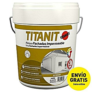 Titan Pintura para fachadas Titanit (Blanco, 15 l, Mate)