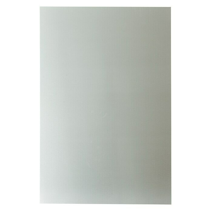 Panel de aluminio y composite Aluminio Cepillado (120 cm x 80 cm x 3 mm, Aluminio, Plateado)