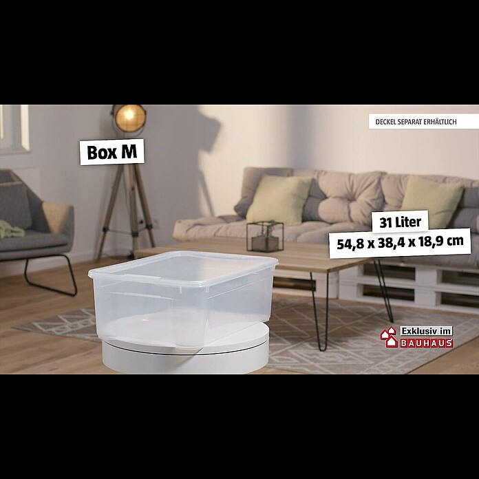 Regalux Clear Box Mini (L x B x H: 17,5 x 11,5 x 7 cm, 1 l, Transparent) |  BAUHAUS | Duschablagen