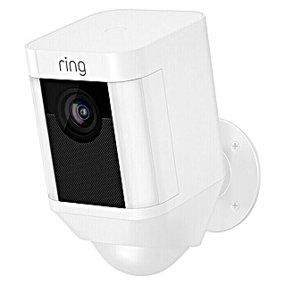 Ring Überwachungskamera Spotlight Cam Battery (Weiß, Akku, 2 Wege Kommunikation, IP64)