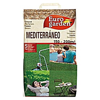 Euro Garden Semillas de césped mediterráneo (5 kg, 200 m²)