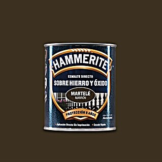 Hammerite Esmalte para metal Hierro y Óxido (Marrón, 750 ml, Martelé)