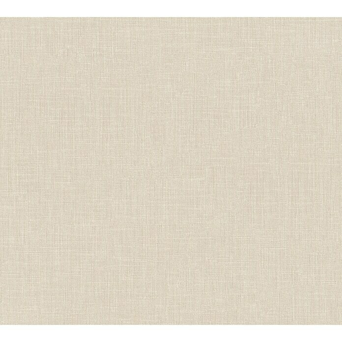 AS Creation Metropolitan Stories Vliestapete Textil-Optik (Beige, Uni, 10,05 x 0,53 m)