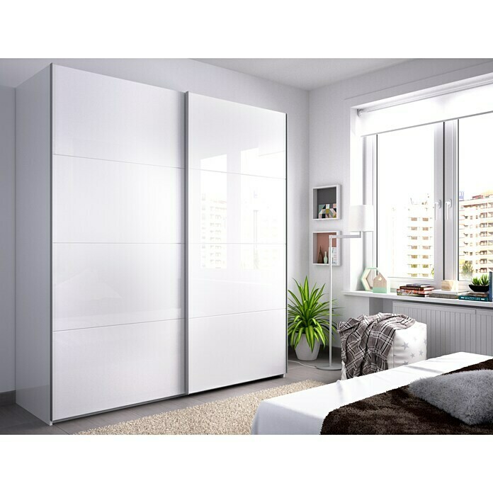 Armario para ropa con puertas Slide (L x An 65 x 180 x 204 cm, Blanco) | BAUHAUS