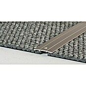 LOGOCLIC Übergangsprofil 132 (Edelstahl matt, 1 m x 38 mm x 2,5 mm, Montageart: Schrauben)
