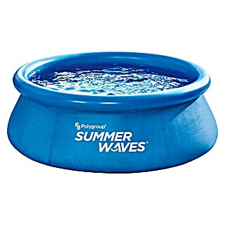 Pool-Set Summer Waves (Ø x H: 213 x 66 cm, 1,136 m³, Blau)