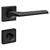 Diamond Doors WC-Türgarnitur Bellevue (Türstärke: 40 - 45 mm, Schlitzkopf/Olive SK/OL, Schwarz)