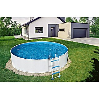myPool Pool-Komplettset Splash (8 -tlg., Ø x H: 360 x 110 cm, 10.000 l, Weiß)
