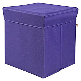 Phönix Sitz- & Aufbewahrungsbox Stor it (L x B x H: 41 x 41 x 44 cm, Polyester, Violett)