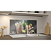 CUCINE Küchenrückwand (Moscow Mule, 80 x 40 cm, Stärke: 6 mm, Einscheibensicherheitsglas (ESG))