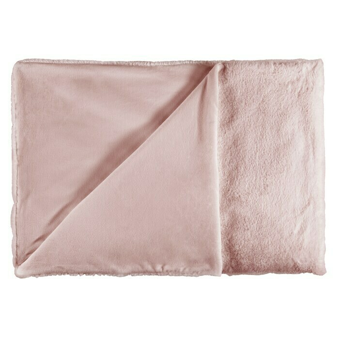 Decke Happy (Puderrosa, 200 x 150 cm, 100 % Polyester)