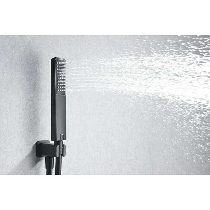 Imex Conjunto de ducha empotrado Madeira (Negro)