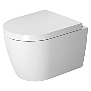 Duravit ME by Starck Wand-WC Compact (Spülrandlos, Mit antibakterieller Glasur, Spülform: Tief, WC Abgang: Waagerecht, Weiß)