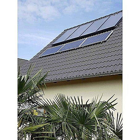 Sunset Solaranlage Sunsol 6 HZ/2 (Mit Frischwasserspeicher 600 l, Kollektorfläche: 10,04 m², Geeignet für: 2 - 4 Personen (Einfamilien- oder Mehrfamilienhaus))