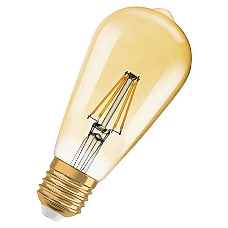 Osram Vintage 1906 LED-Leuchtmittel (4 W, E27, Warmweiß, Birnenform, Energieeffizienzklasse: F)