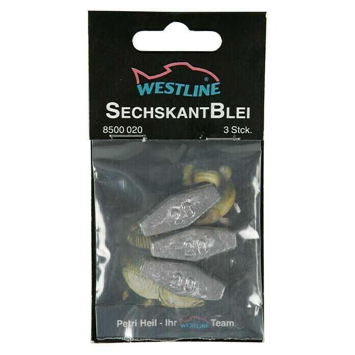 Westline Sechskantblei (3 Stk., 50 g)