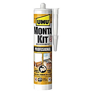 UHU Adhesivo para montaje Monta kit Profesional (Beige/Blanco, 350 g)