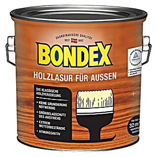 Bondex Holzlasur für Außen (Eiche, Seidenmatt, 2,5 l, Lösemittelbasiert)