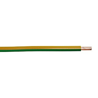 Električni kabel (H07V-U, 10 m, Zeleno-žute boje)